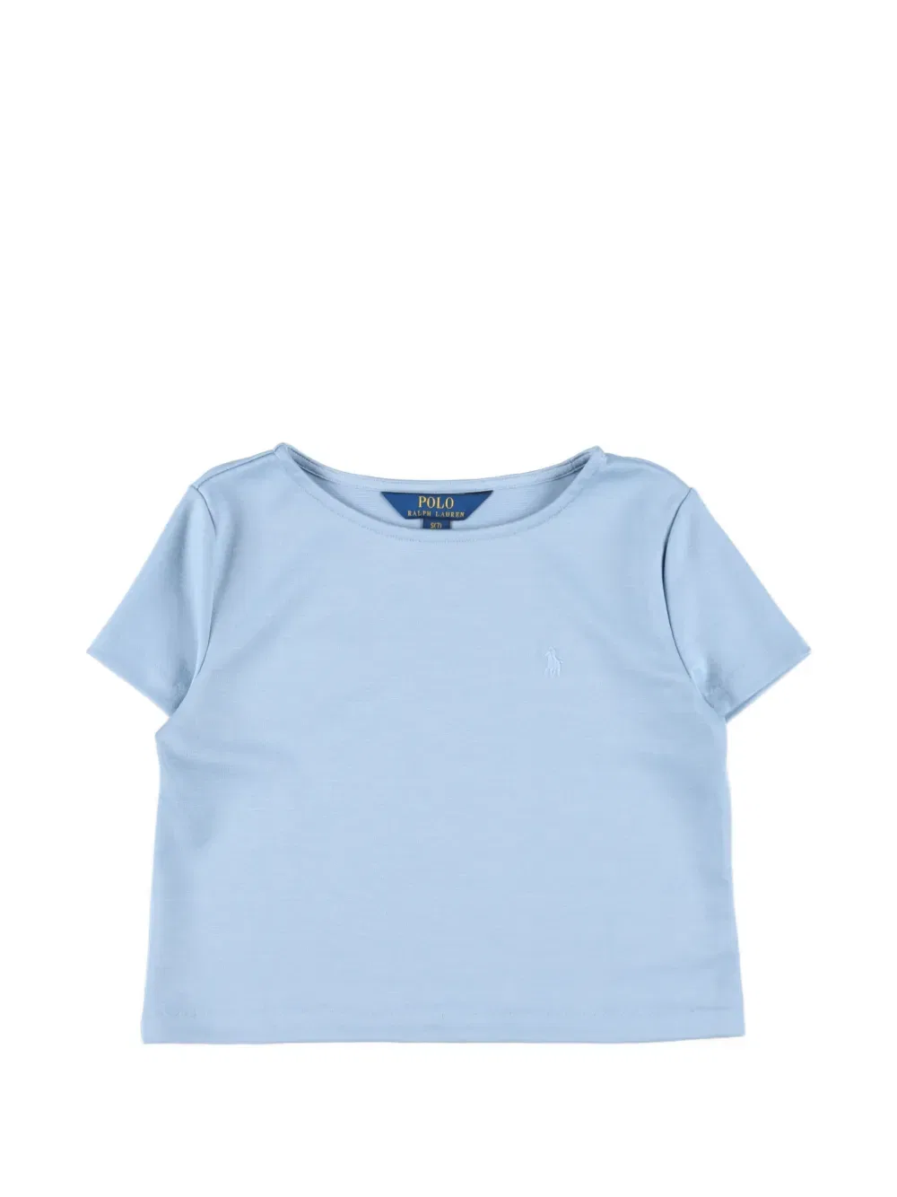 Плиссированный комплект из топа и юбки Polo Ralph Lauren Kids, синий — фото 2