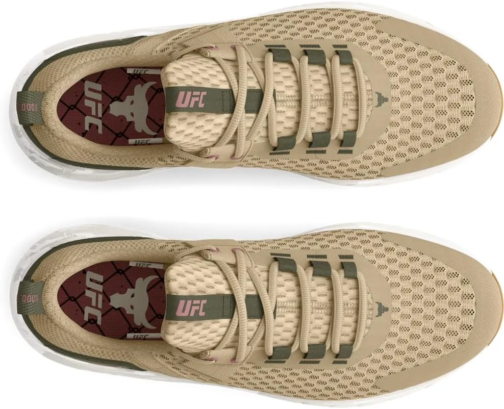 Кроссовки мужские Under Armour Project Rock Blood Sweat Respect 4, белый/коричневый — фото 2