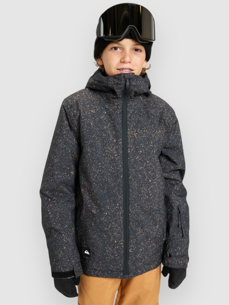 

Куртка для сноуборда Quiksilver Mission Printed Kids Jacke, mountain static true blac, Серебристый, Куртка для сноуборда Quiksilver Mission Printed Kids Jacke, mountain static true blac