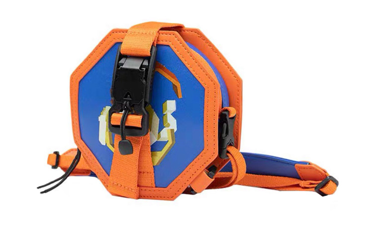 

LINING Полиэстеровая сумка через плечо, повседневная унисекс Crossbody Bag Regular, Blue/Orange