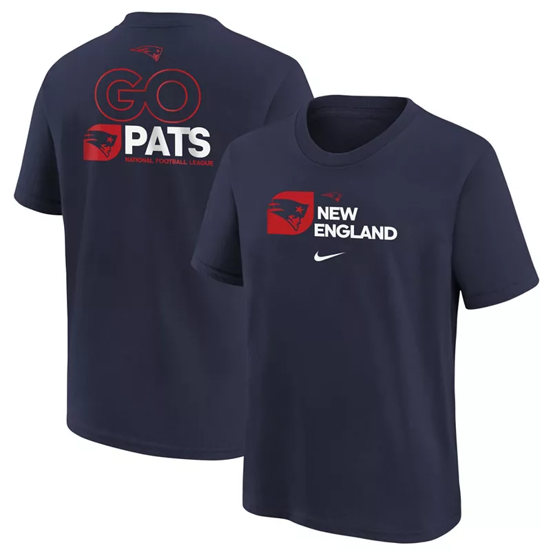 

Темно-синяя футболка Nike Youth New England Patriots Local Back College