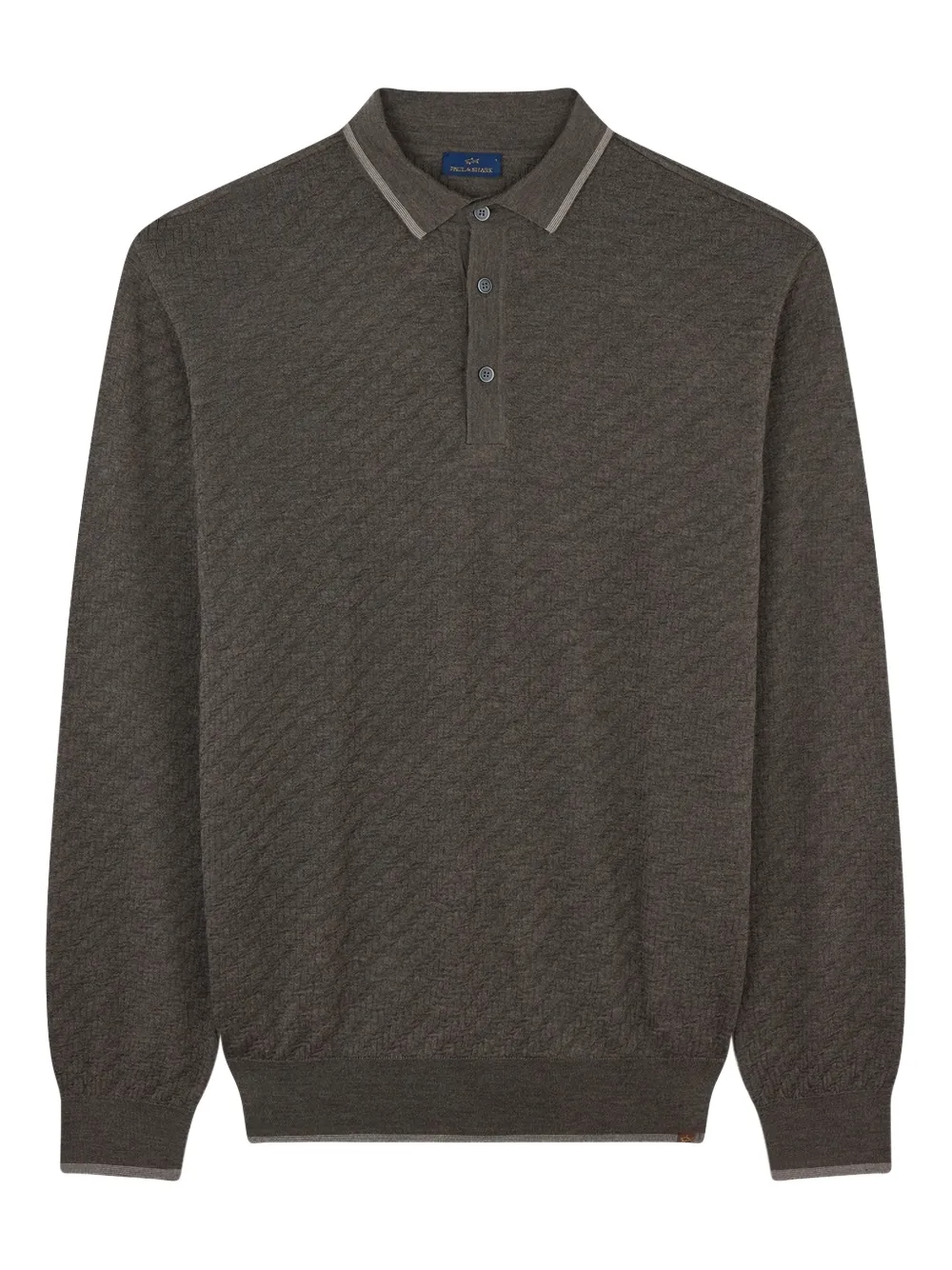 

Поло с узором Paul & Shark, коричневый