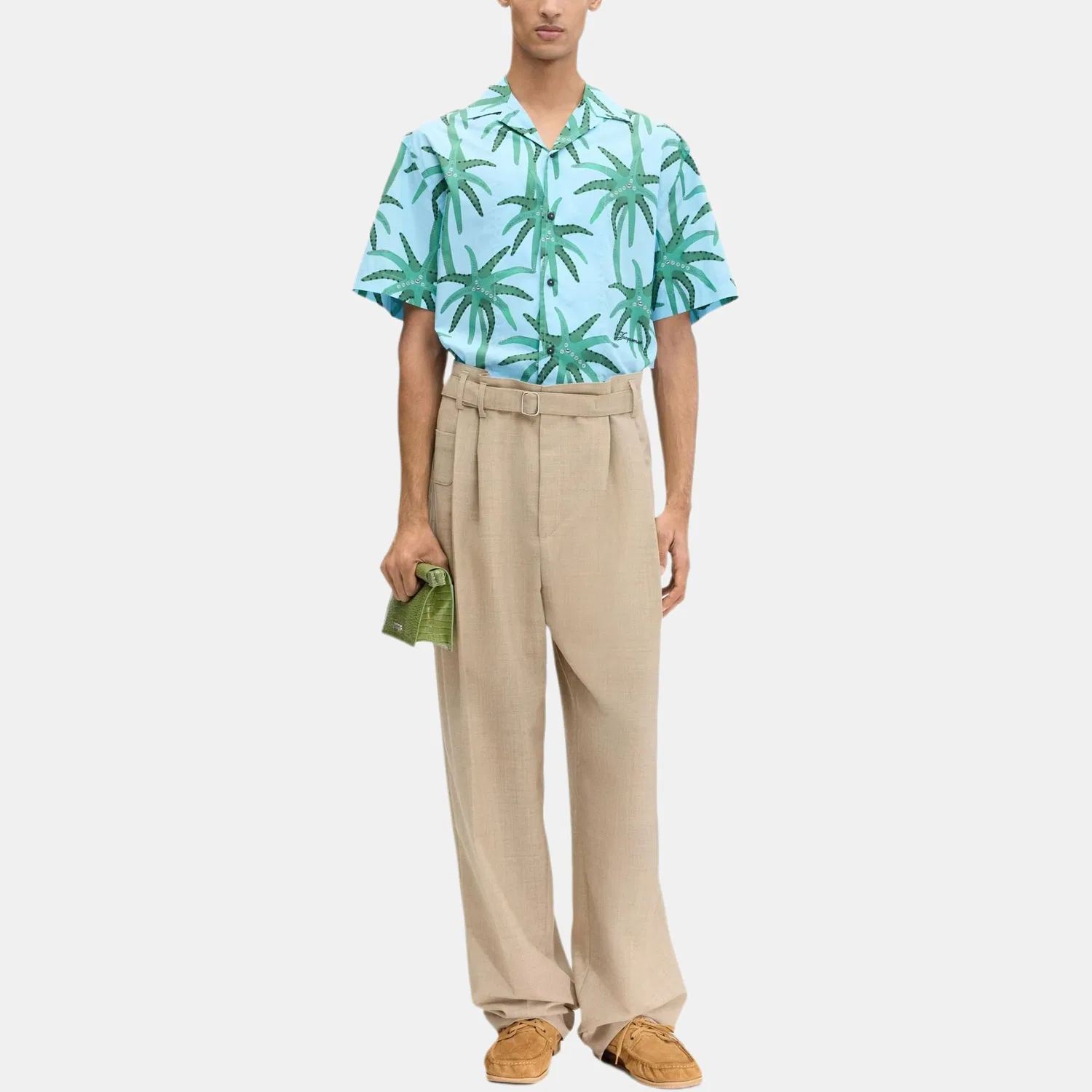 Джинсовая рубашка Jacquemus, Aqua Blue — фото 4