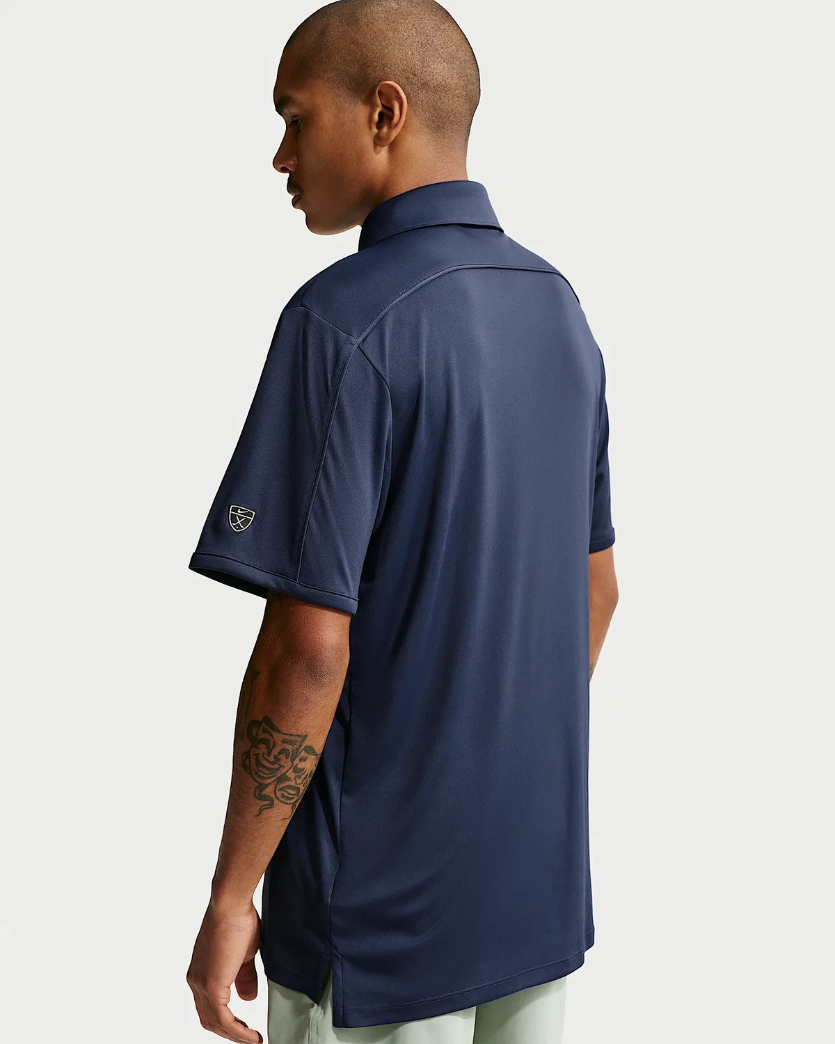 Мужское поло Nike Par Dri-FIT с логотипом на рукаве, College Navy/College Navy — фото 2