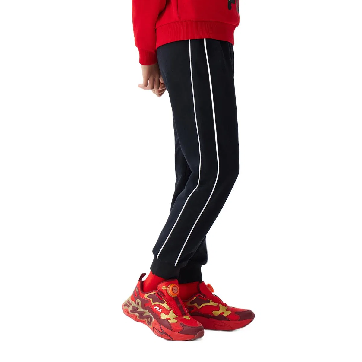 Спортивные штаны FILA KIDS Jet Black для подростков — фото 4