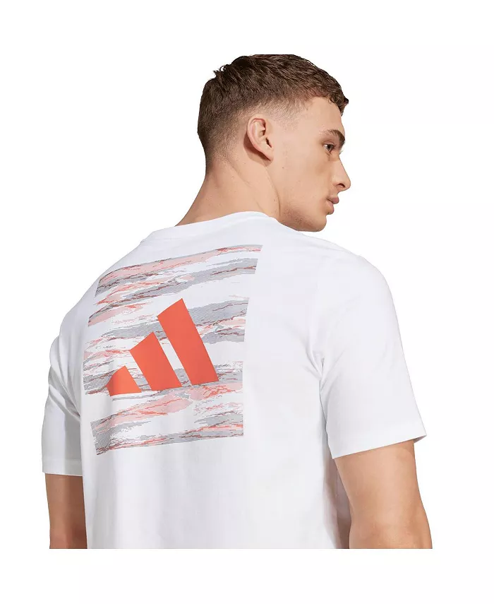 Мужская белая футболка Bayern Munich Hook adidas — фото 4
