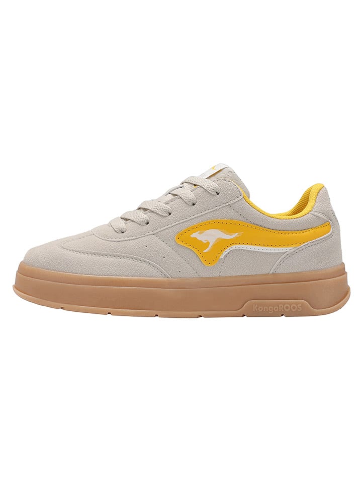 Кроссовки на шнуровке K-GK Meenie Kangaroos, цвет creme/orange — фото 2