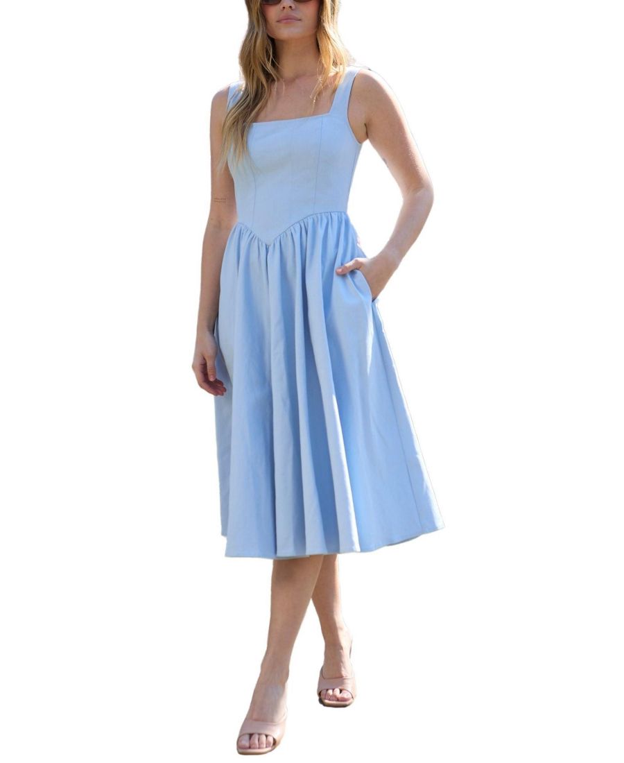 

Женское миди-платье в стиле корсета Хейли Lily and Lionel London, Blue