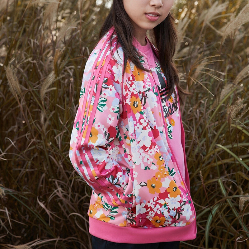 Детская куртка Adidas Originals, цвет   Pink — фото 3