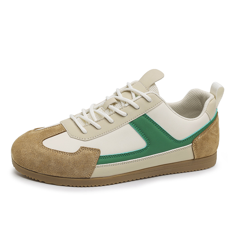 

BOLE Низкие скейтерские кроссовки мужские бежево-зеленые, цвет Beige Green