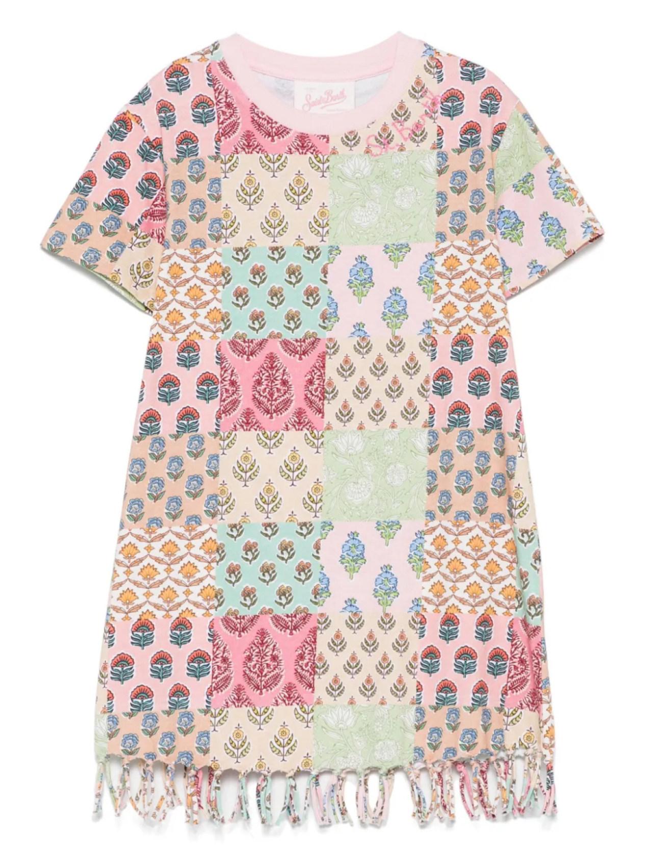 

Мини-платье Abbey MC2 Saint Barth Kids, розовый