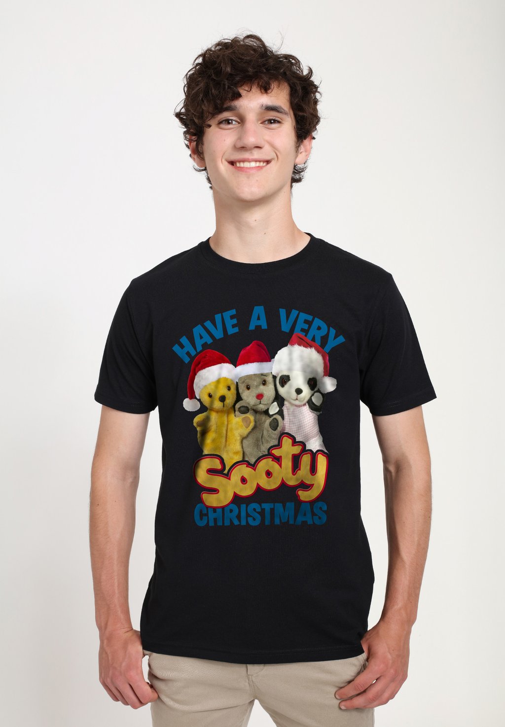 

Футболка с принтом SOOTY CHRISTMAS HAVE A VERY TEXT Henry Tiger, черный
