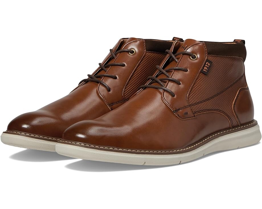 

Ботинки Nunn Bush Chase Plain Toe Chukka Contemporary Fashion, цвет Cognac