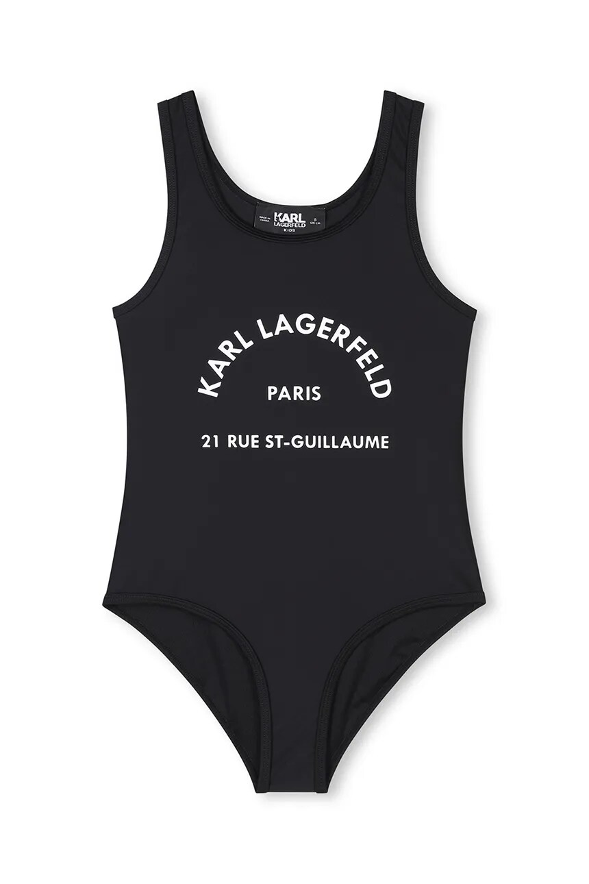 

Детский цельный купальник Karl Lagerfeld, черный