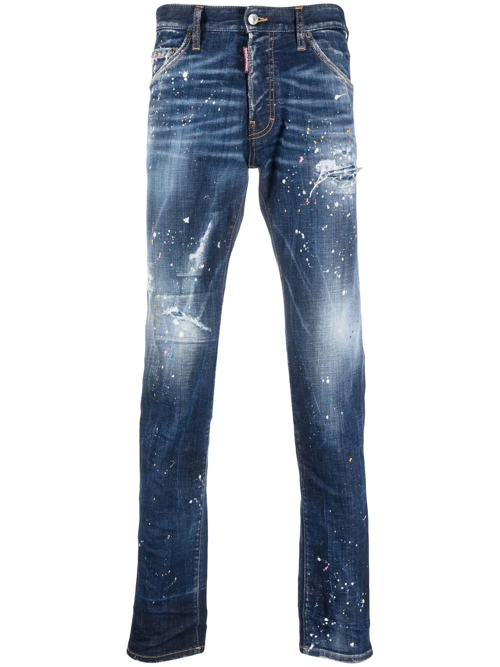 

Джинсы Twimphony с брызгами краски DSQUARED2, синий