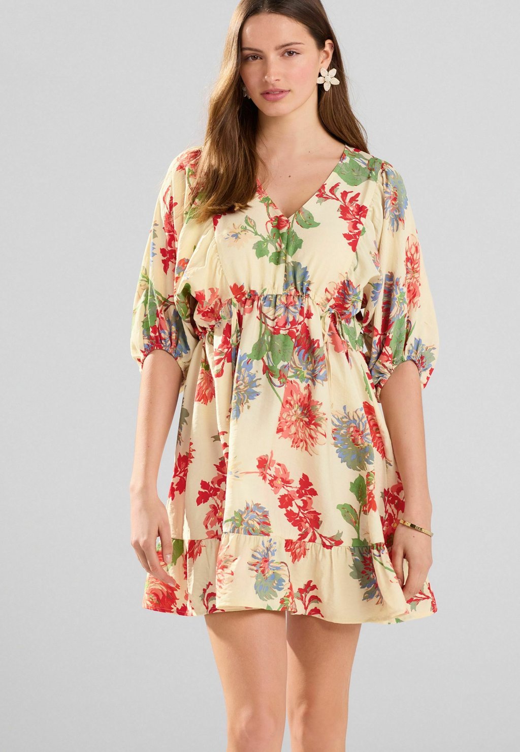 

Повседневное платье PETITE FIT - VOLLUME SLEEVE Next, бежевый