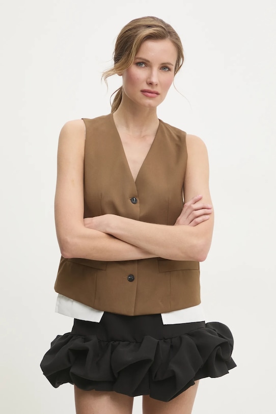 

Жилет Answear.Lab, коричневый