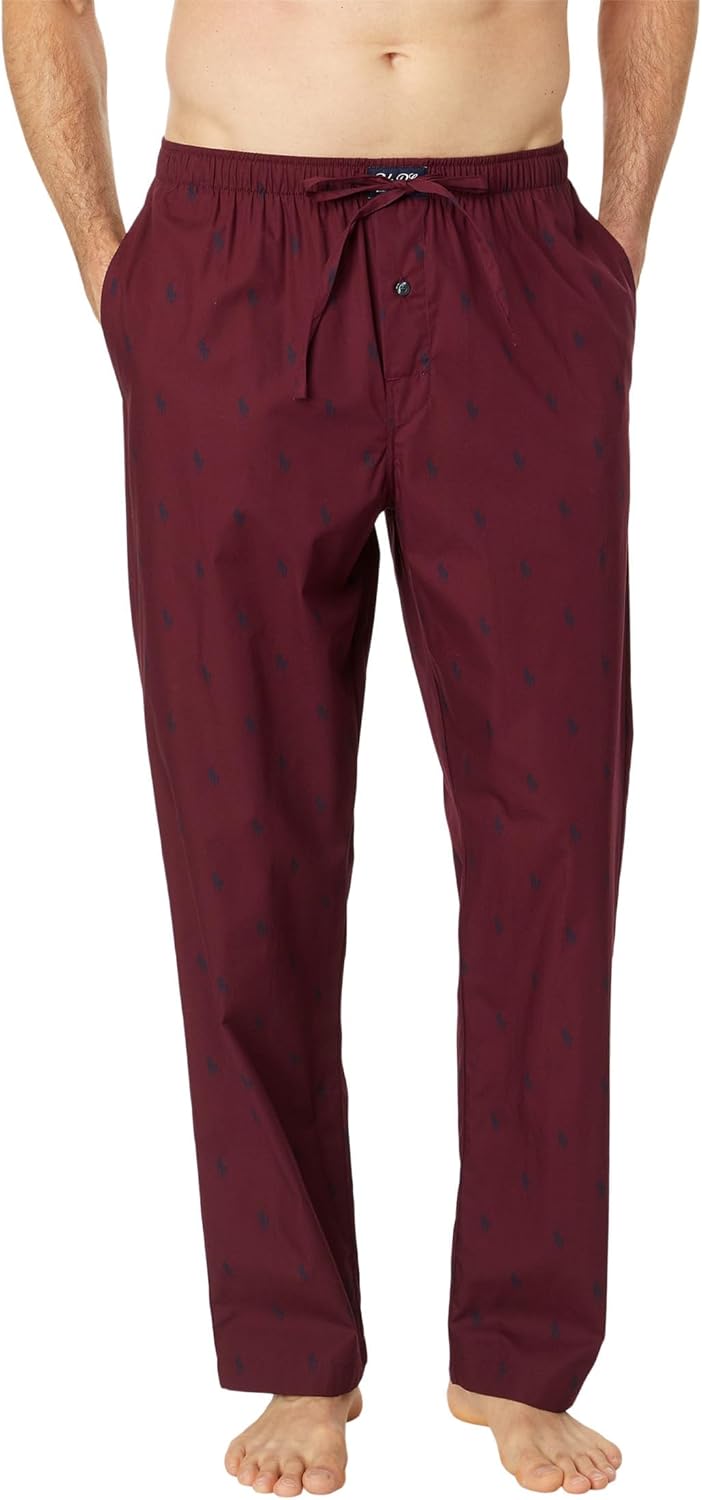 

Polo Ralph Lauren мужские Aopp Woven Pj брюки, Classic Wine/Cruise Navy Aopp