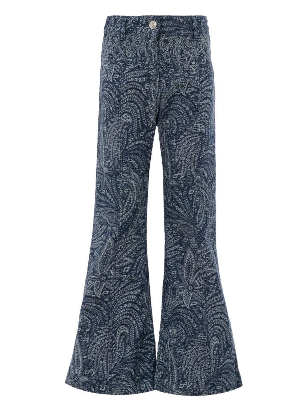 

Расклешенные джинсы с узором пейсли ETRO KIDS, синий