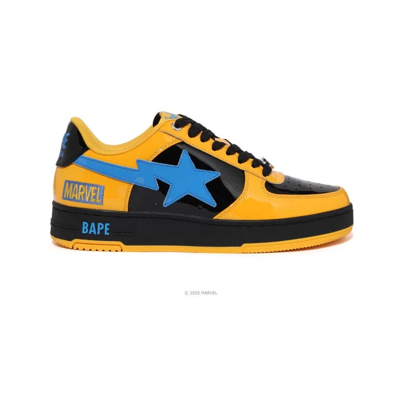A BATHING APE Низкие скейтерские кроссовки мужские желтые — фото 3