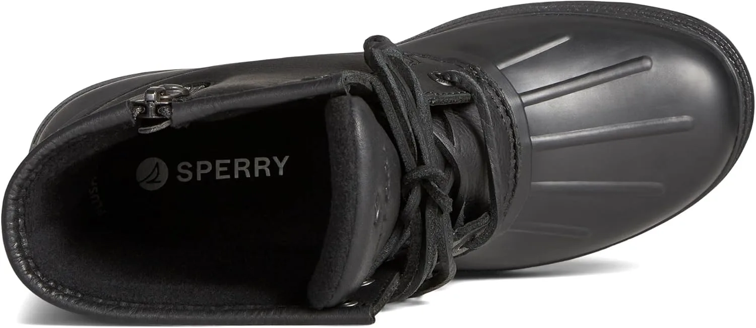 Мужские кожаные резиновые сапоги Sperry Saltwater 2.0, черный — фото 2