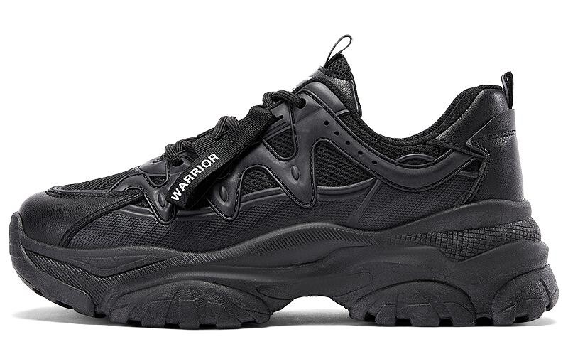 

Кроссовки WARRIOR Chunky Sneakers Women's Low-top Black, черный