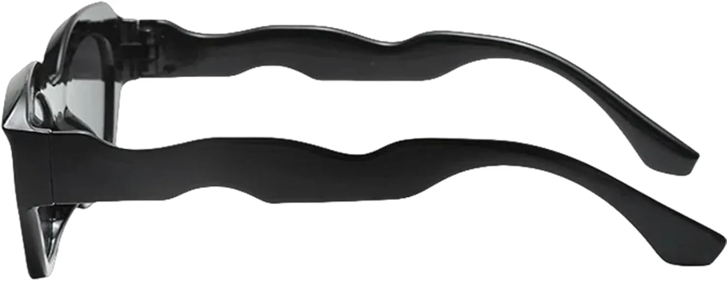 

Классические мужские и женские солнцезащитные очки с волнообразными дужками, защищающие от УФ-излучения UV400, модные женские и мужские туристические очки HHZZYVY, 6