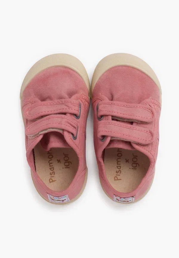 Пинетки Pisamonas Puntera barefoot cierre adherente baby shoes, розовый старый — фото 3
