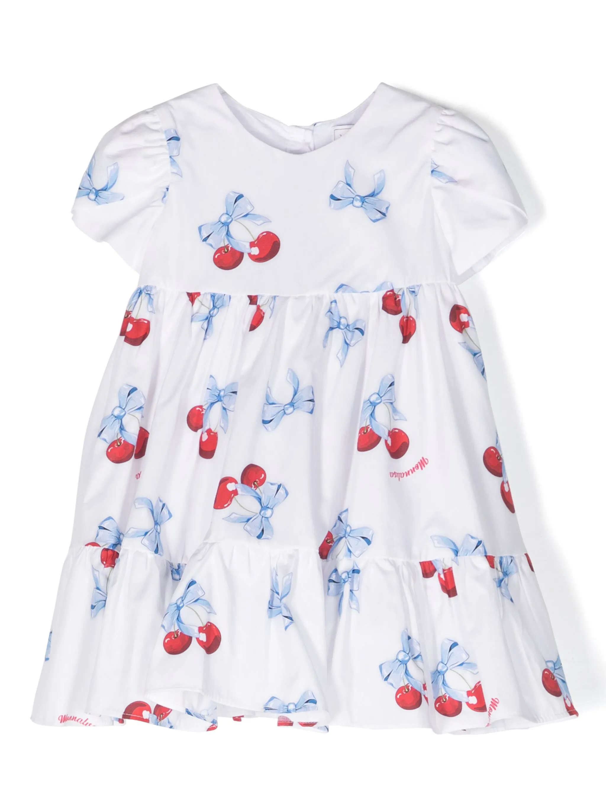 

Платье с принтом Monnalisa, белый