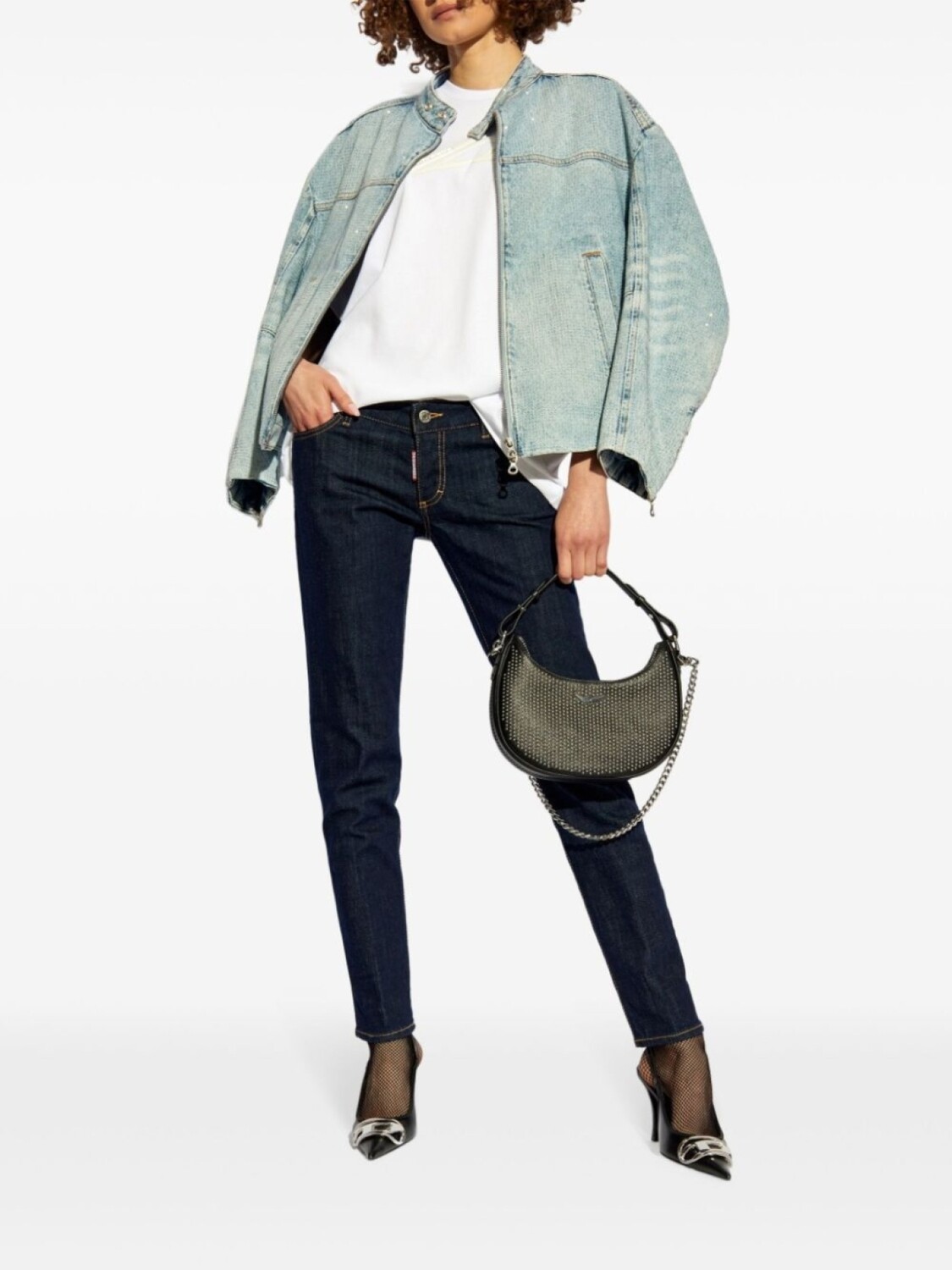 

Dsquared2 футболка из хлопка с тисненым логотипом Icon, белый