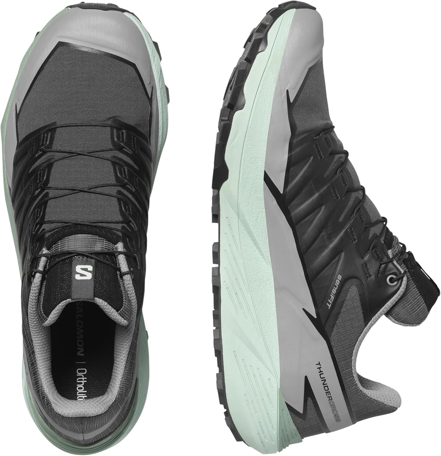 Кроссовки Salomon Mens Thundercross, Asphalt/Sharkskin/Spray — фото 3