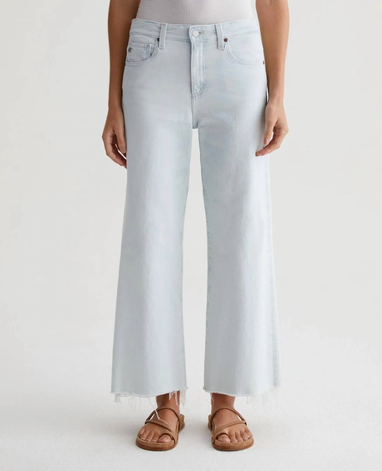 

Укороченные джинсы Saige Wide Leg In Tide Pool AG Jeans