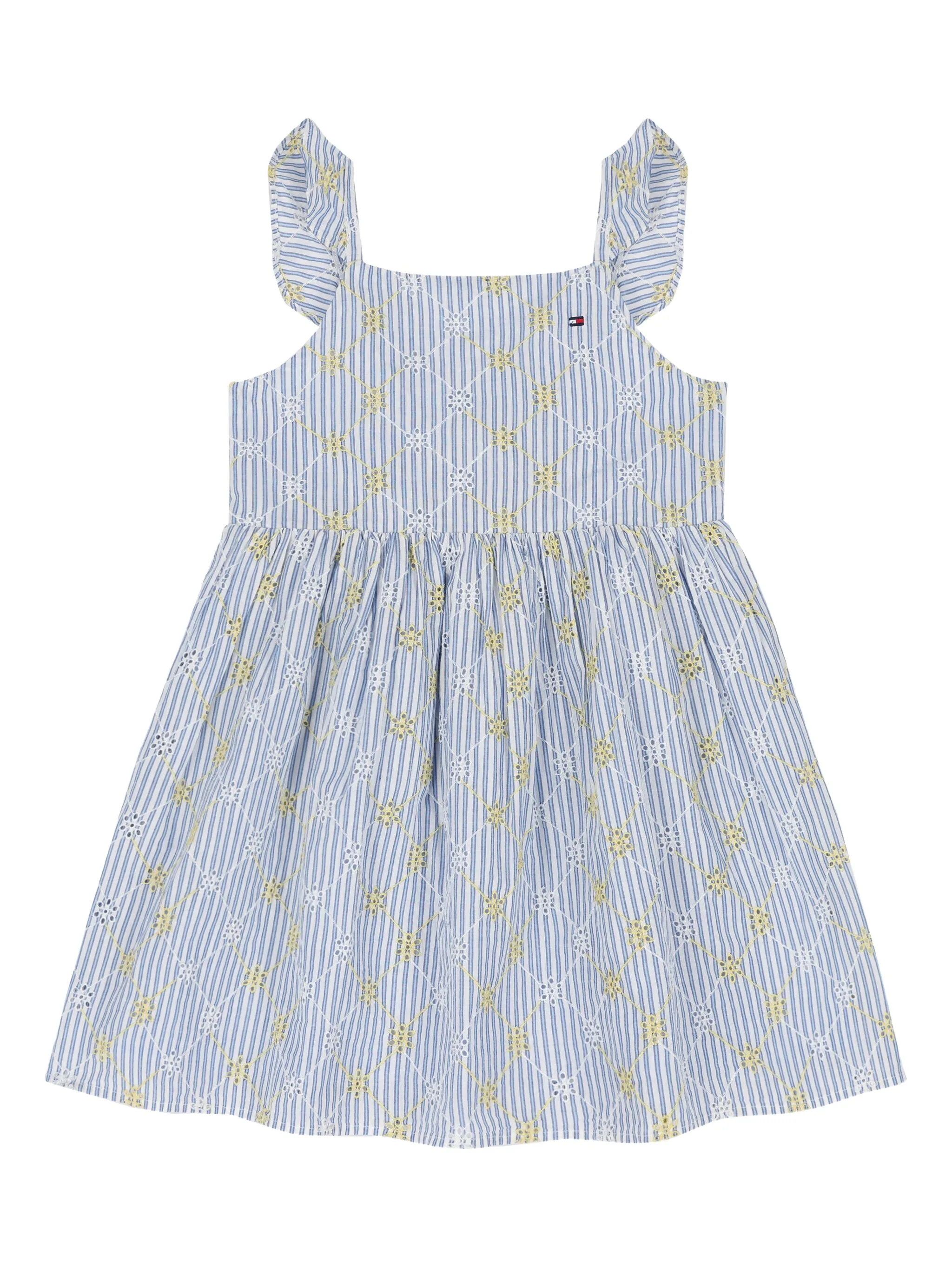 

Платье с оборками и принтом Tommy Hilfiger Junior, синий