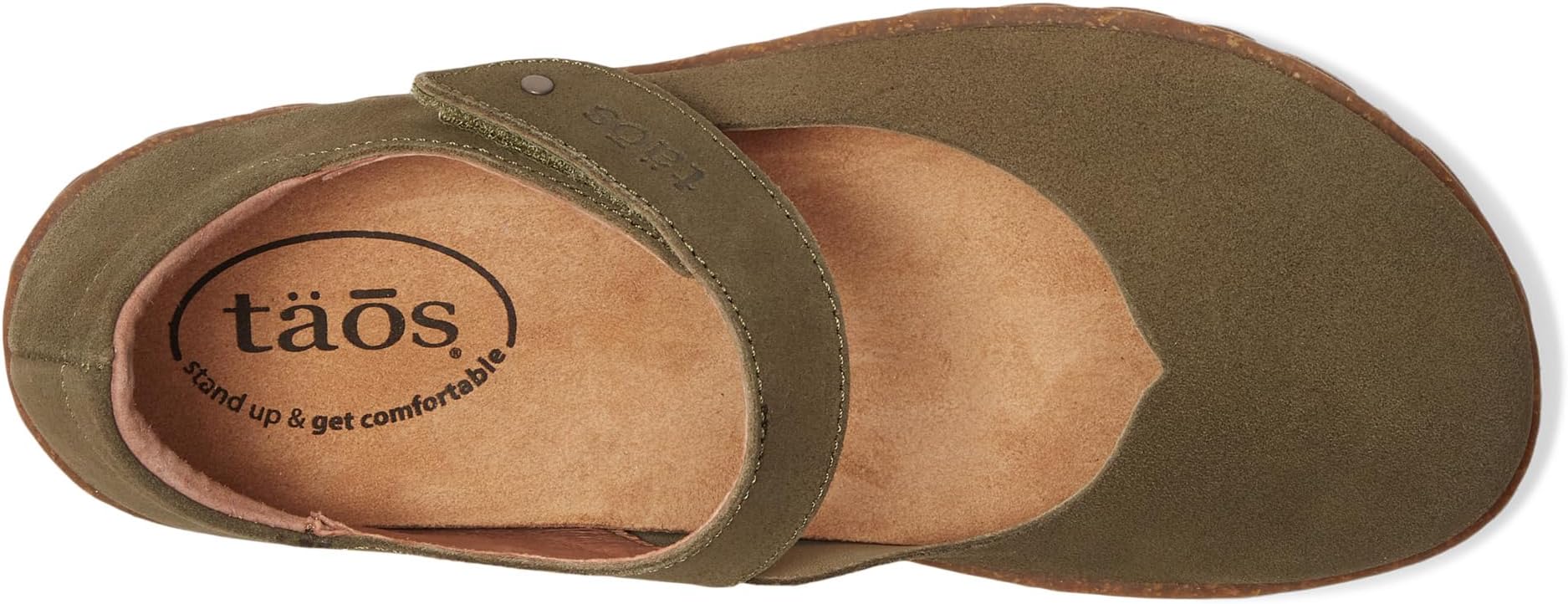 Балетки Taos Footwear Success, цвет Olive Suede — фото 2