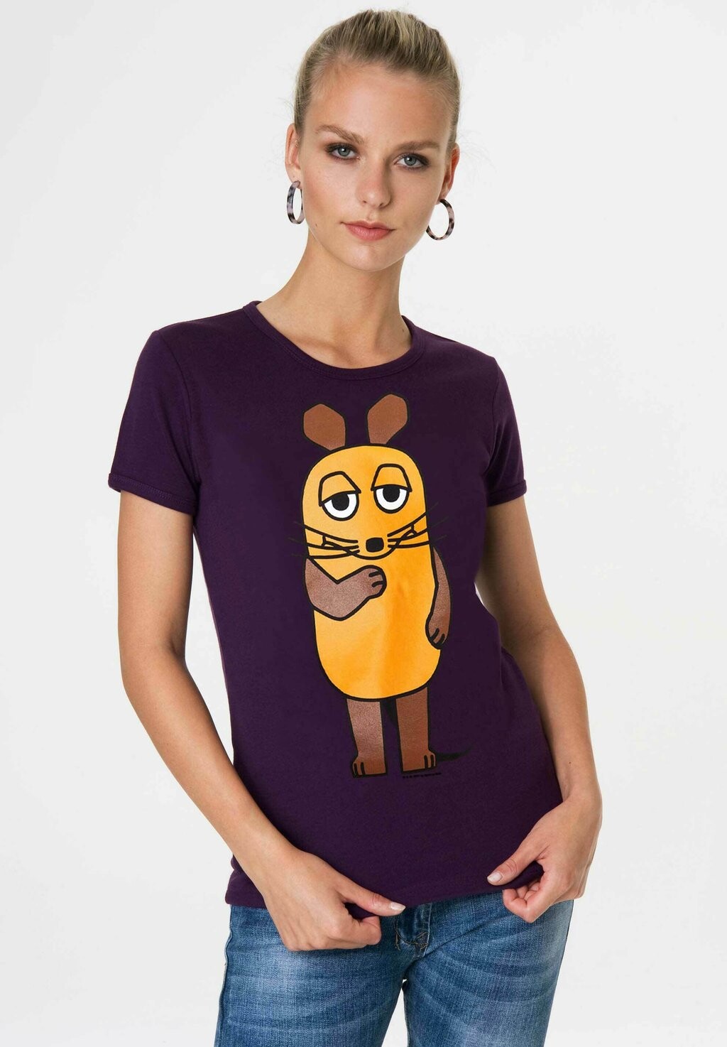 

Футболка с принтом DIE SENDUNG MIT DER MAUS LOGOSHIRT, цвет lila