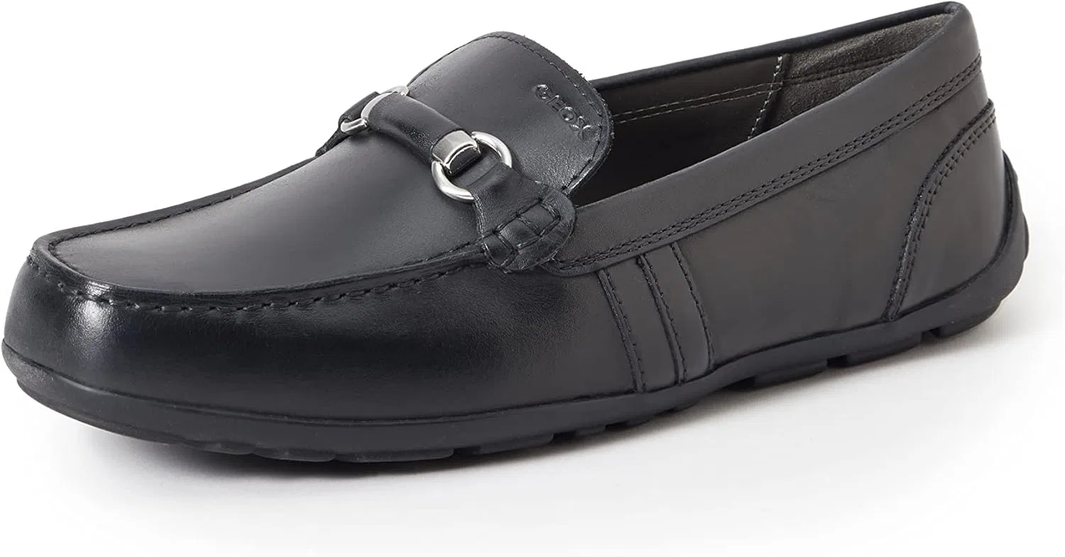 Geox Boys J New Fast Boy C Мокасины, Black