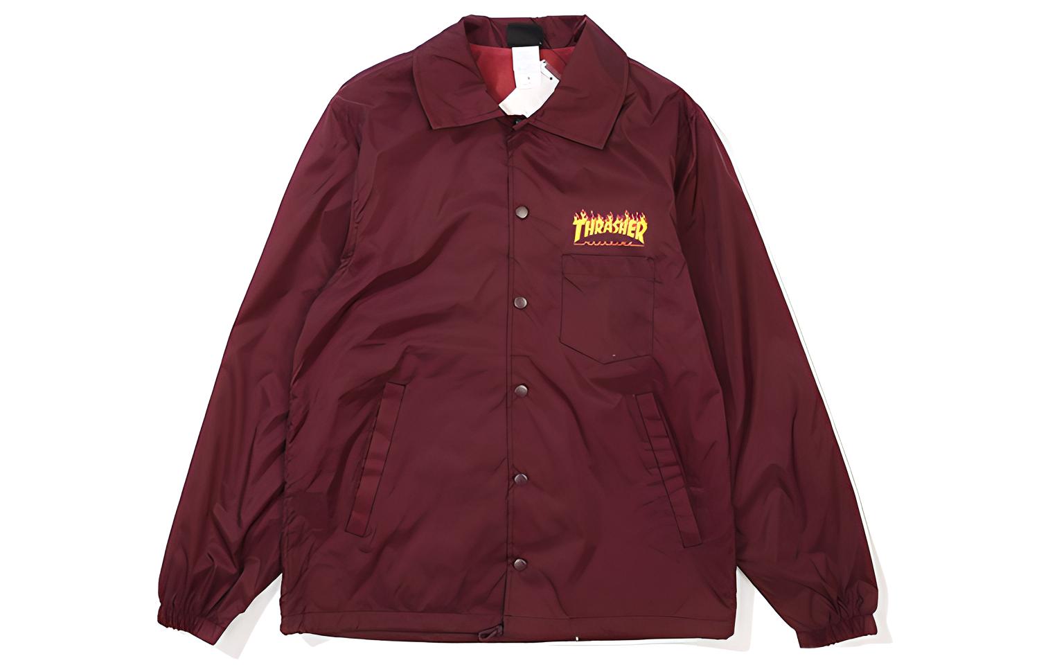 

Куртка Japan Version Unisex Бордовая Thrasher, Красный, Куртка Japan Version Unisex Бордовая Thrasher