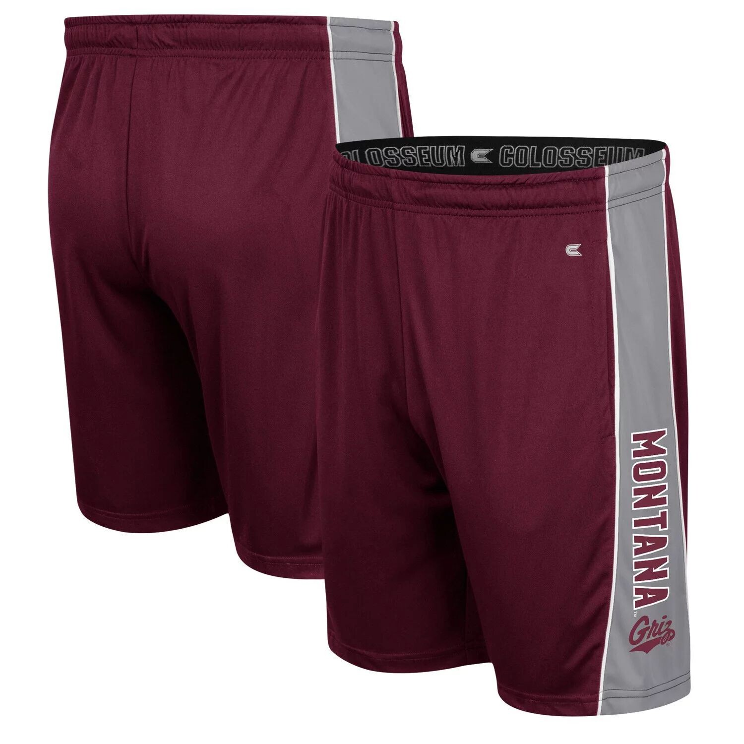 

Мужские темно-бордовые шорты Montana Grizzlies со вставками Colosseum