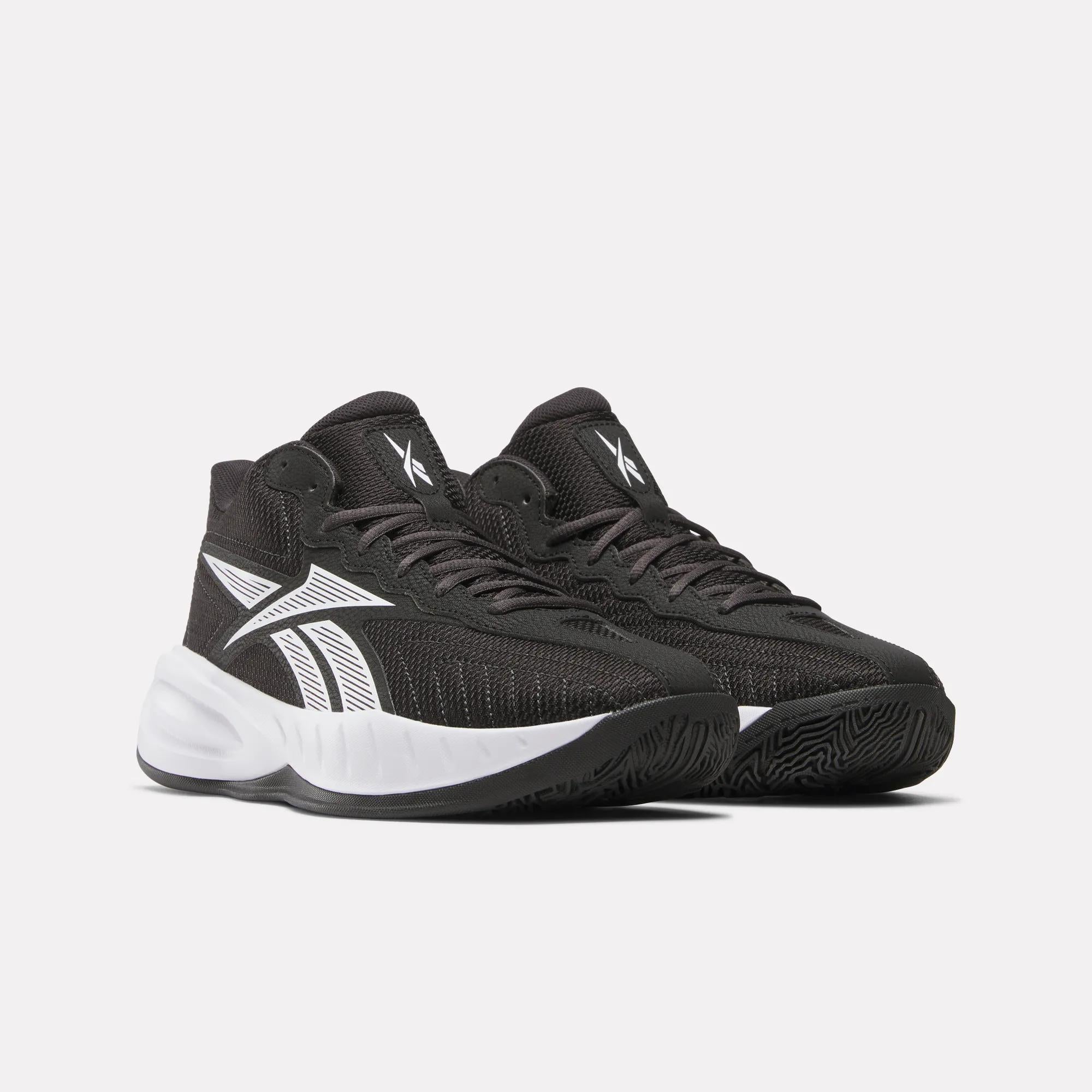 Reebok Press Retro Баскетбольные унисекс кроссовки, белый/черный/серый — фото 4