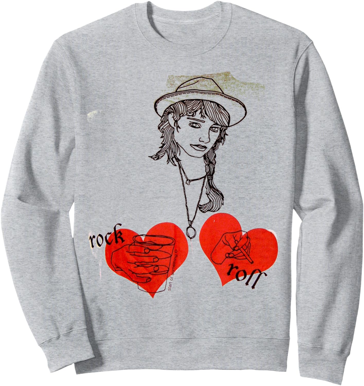 

Толстовка Old's Kool Rock 'n' Roll Vintage Rebel Classic Rock Vibe Urban Attitude, серый