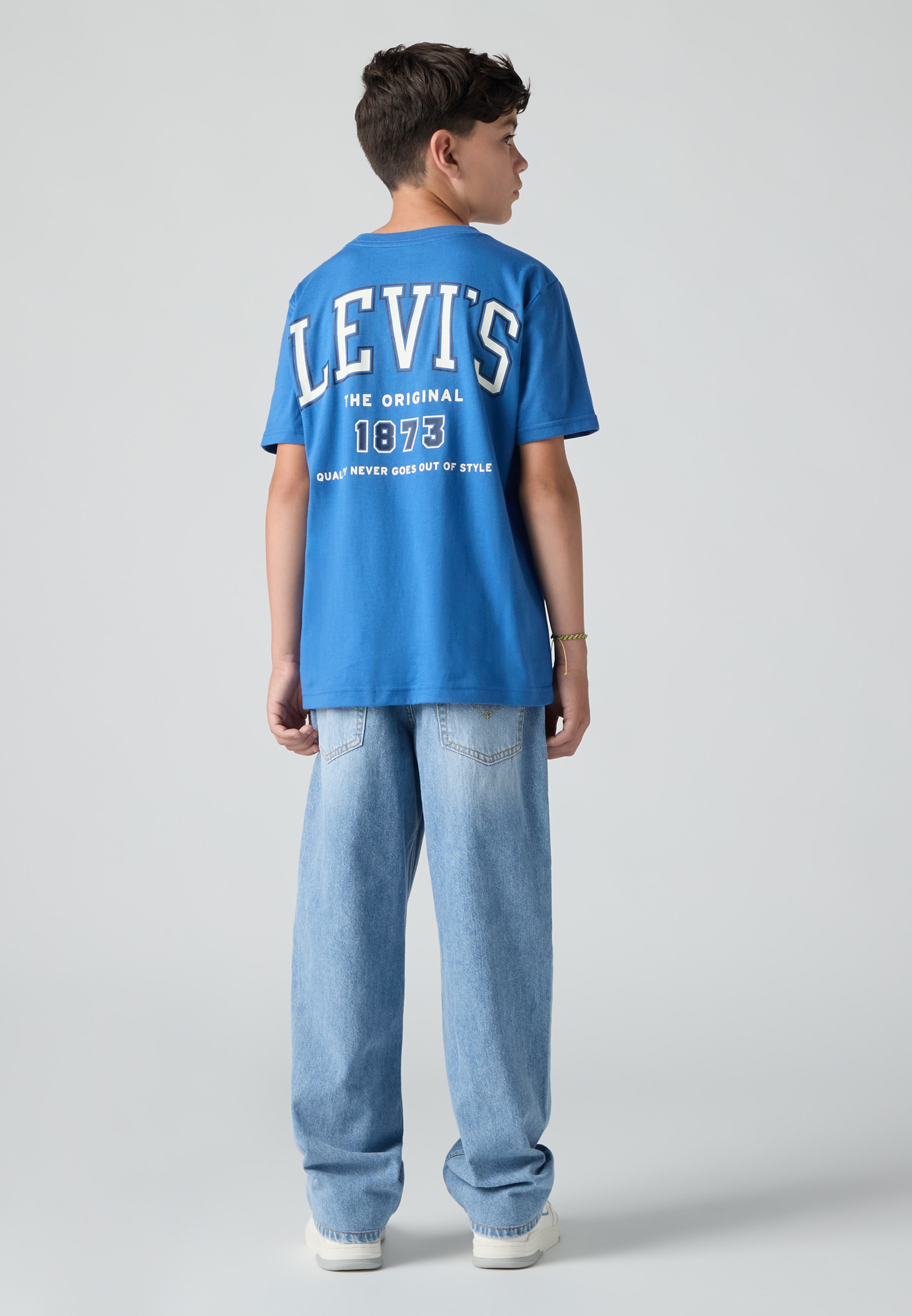 Levi's Kids Джинсы свободного кроя в синем дениме — фото 3