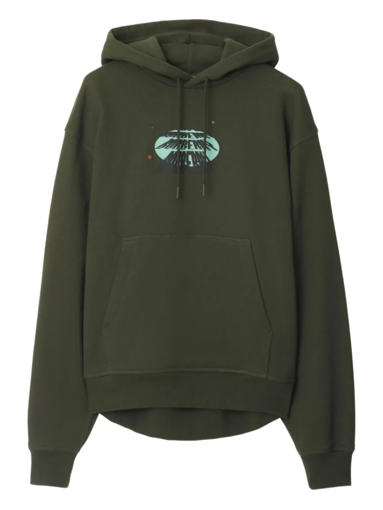 

Burberry худи Car, зеленый