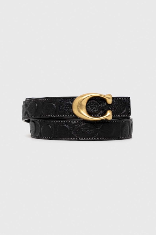 

Двусторонний кожаный ремень Coach, черный