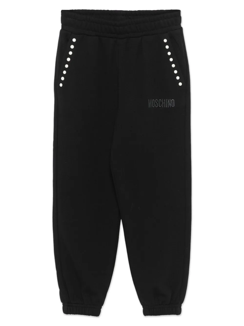 

Спортивные брюки с заклепками Moschino Kids, черный