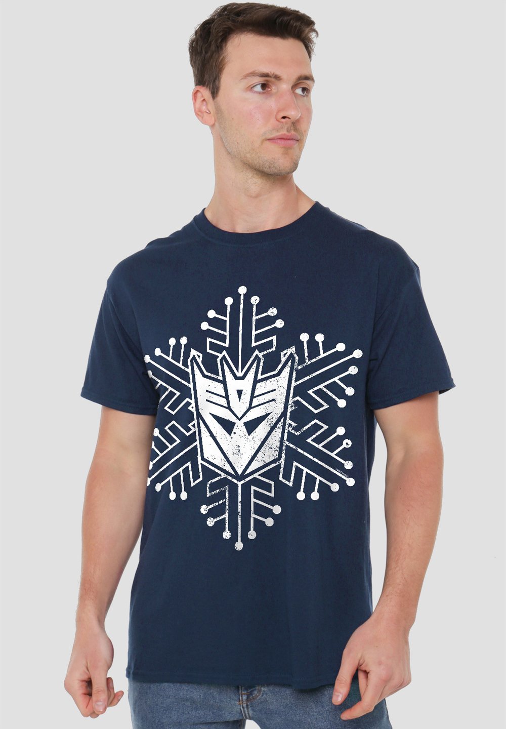 

Футболка с принтом DECEPTICON SNOWFLAKE Hasbro, темно-синий