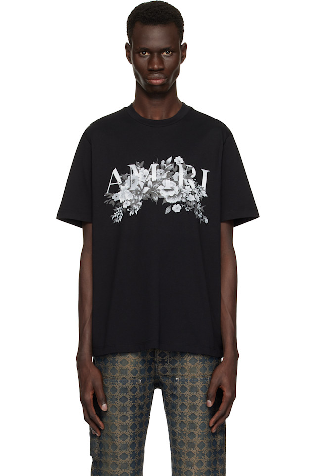 

Футболка Amiri с садовым принтом Amiri, черный
