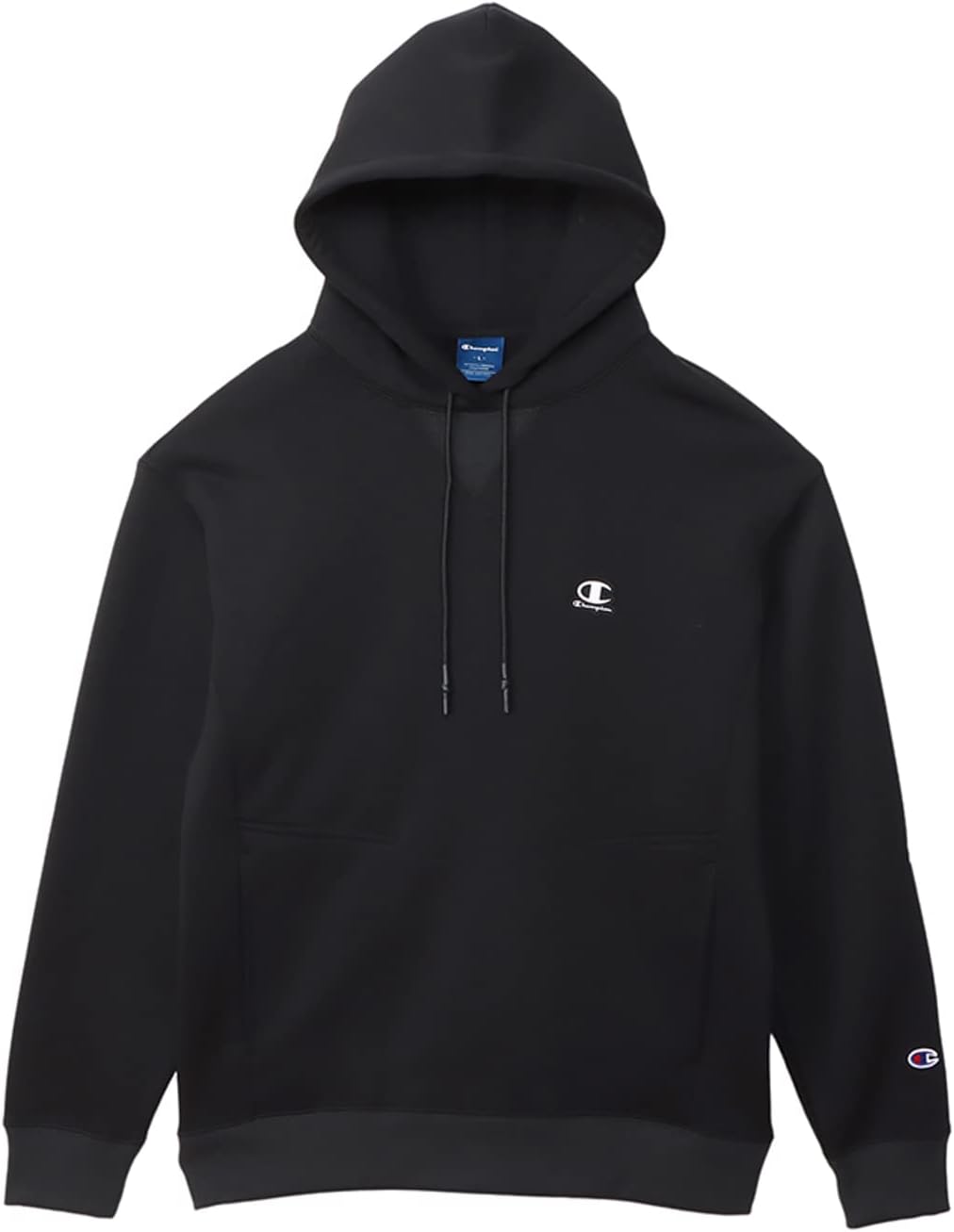 

Толстовка с длинными рукавами Champion C3-YS106, эластичная, термобелье, с логотипом, TECH WEAVE(R) TERRY, мужская спортивная, черный