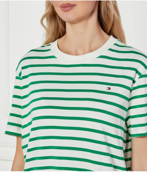 Футболка современная Коди Loose fit Tommy Hilfiger, бежевый — фото 4