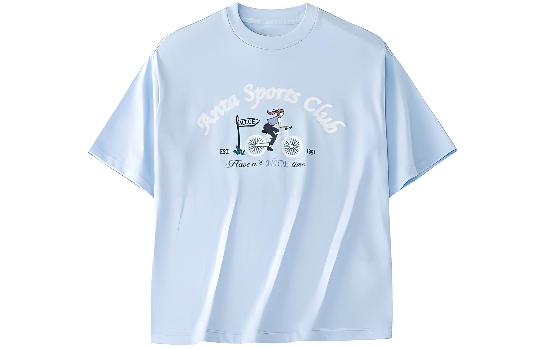 

Футболка Anta Life Collection женская аква-голубая