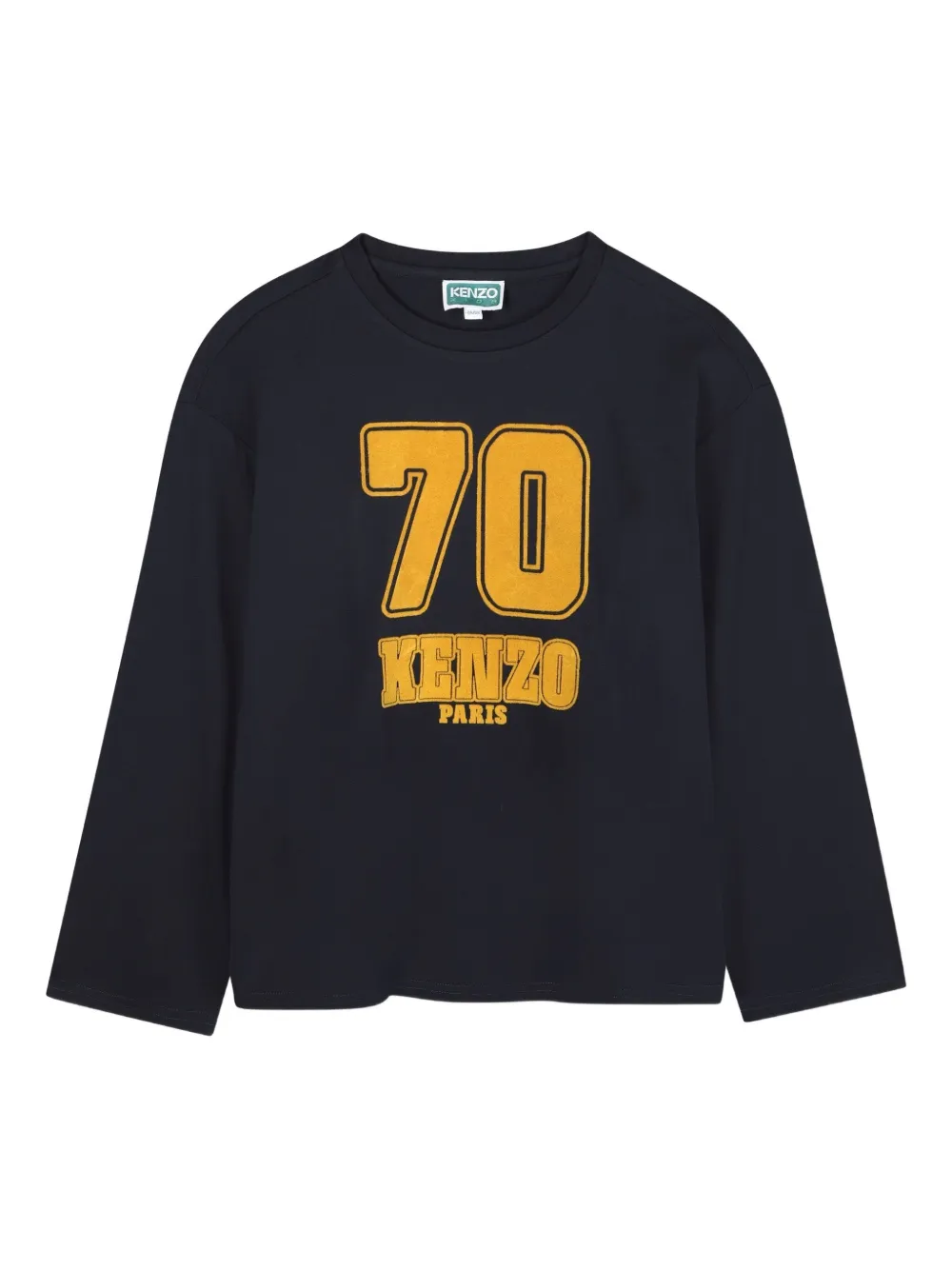 

Топ number 70 с длинными рукавами Kenzo Kids, синий